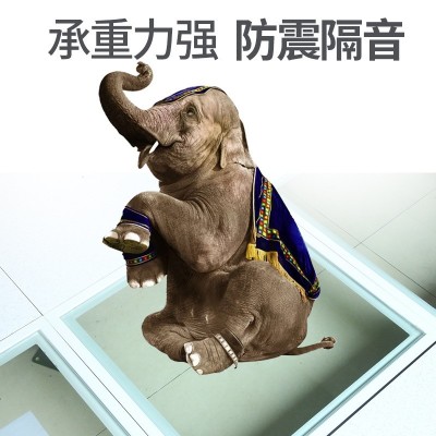 现货供应钢化透明玻璃架空地板 600*600办公室机房防静电活动地板    1片图2