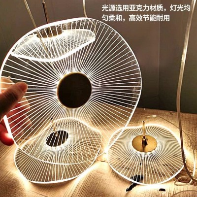 小复式楼客厅大吊灯荷叶loft公寓跃层挑高中空别墅楼梯长吊灯创意    1件图5
