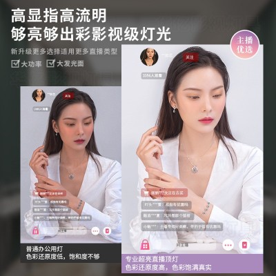 直播间专用顶灯无影灯超亮直播吊灯服装店发廊美发店理发店吸顶灯    1件图2