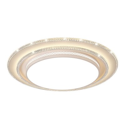 新款圆形客厅大灯简约现代轻奢水晶吸顶灯大厅主灯led大尺寸灯具      1件图4