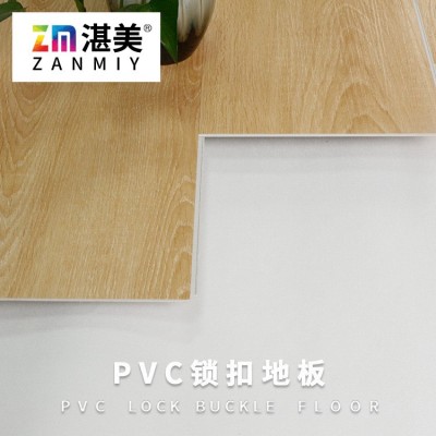 厂家定制spc石塑锁扣地板PVC地板环保卡扣式石塑地板spc家用地板     500平方米图2