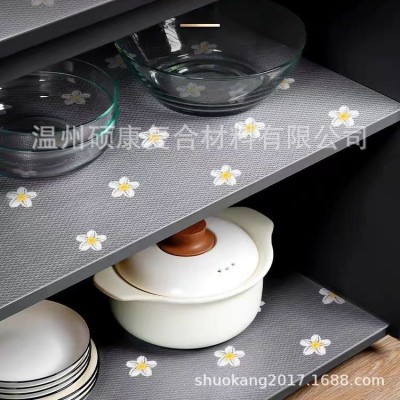 定制环保EVA印刷花色抽屉垫防潮防水防油橱柜垫衣柜书桌防滑垫 2套图3