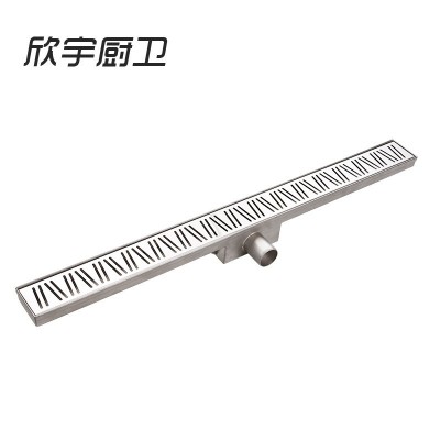 304不锈钢拉丝盖板侧排三角型墙漏 双重密封防臭防虫快速排水地漏5000件图3