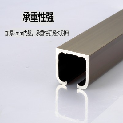 6米双向缓冲吊轮轨道木门玻璃门折叠推拉门静音滑轮加厚移门吊轨  120米图2