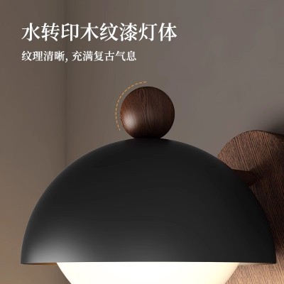 复古壁灯中古风卧室床头灯2025年新款创意新中式客厅卧室背景墙灯图3