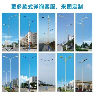led市政道路双臂路灯8米10米12米户外高杆路灯广场公园高低臂路灯   1个图4