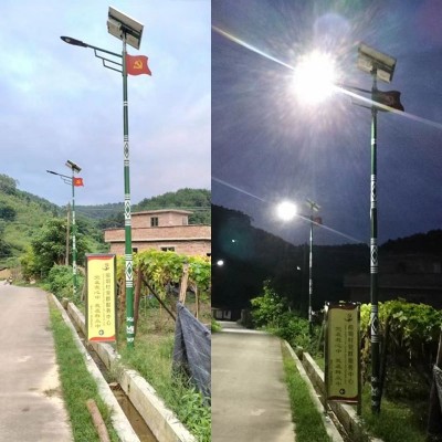 新农村工程款高亮大功率太阳能路灯一体杆 户外路灯高杆太阳能灯  1套图2