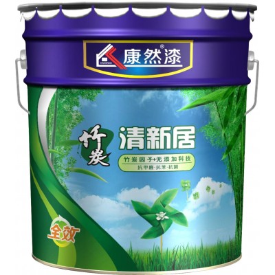 厂家直供 康然漆KR-N6100 十大环保竹炭乳胶漆 家装品牌油漆涂料   1桶
