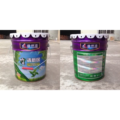 厂家直供 康然漆KR-N6100 十大环保竹炭乳胶漆 家装品牌油漆涂料   1桶图3