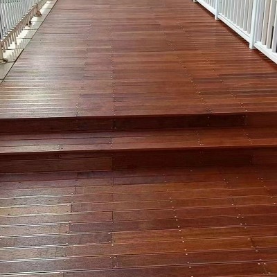 四川户外印尼菠萝格地板厂家室外庭院阳台防腐木实木地板菠萝格图3