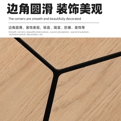 聚酯纤维吸音板异形长条格栅KTV餐厅吸音板办公室装饰隔音板批发图4