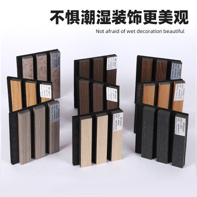 聚酯纤维吸音板异形长条格栅KTV餐厅吸音板办公室装饰隔音板批发图3