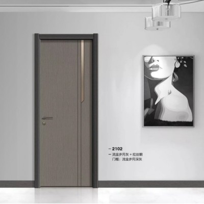 厂家直供批发 现代简约碳晶板木门 高性价比卧室房间公寓木门定制