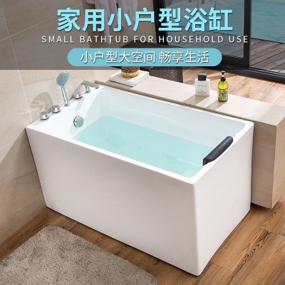 荣辰卫浴深坐一体日式无缝小浴缸成人家用酒店亚克力浴盆1.1米图2