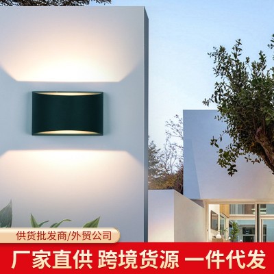 客厅卧室人体感应双头壁灯服装店酒店现代简约LED壁灯过 道装饰灯图2