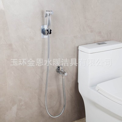 丽鲸 全铜马桶伴侣 妇洗器喷枪洗PP健康小喷头角阀支架套装102027图3