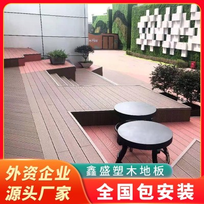 户外地板 塑木地板 防腐木地板 露台花园公园室外工程木栈道板材