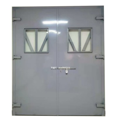 定制工厂钢大门物流仓储钢大门工厂厂房库房用钢制大门车间平开门