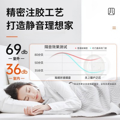 上海家装断桥铝门窗纱窗一体108内外平框平开窗隔音窗铝合金门窗图2